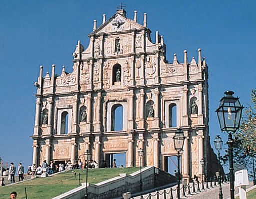 photo of a church in macau built by japanese christians fleeing the persecution of toyotomi hideyoshi 